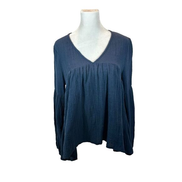 Brand‎ new with Tags Altar’d State Blue Button Back Long Sleeve Blouse Medium - Picture 3 of 13